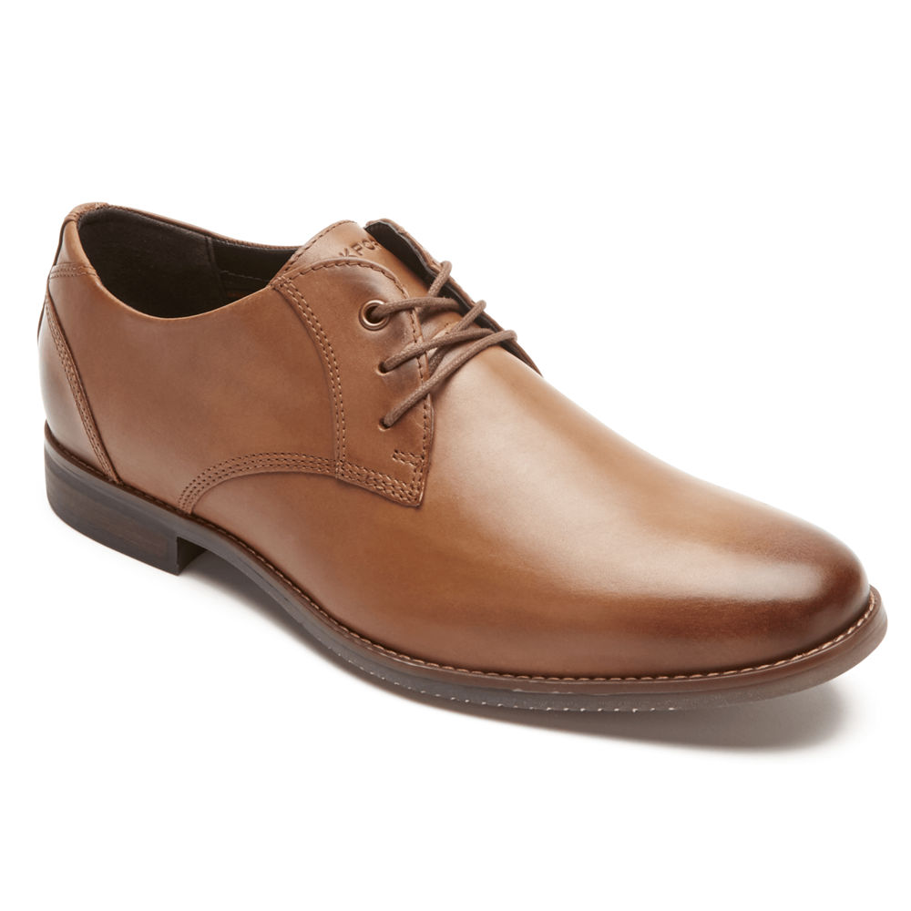 Zapatos Con Cordones Rockport Hombre Mexico - Style Purpose Blucher Marrom - LWJQD8724